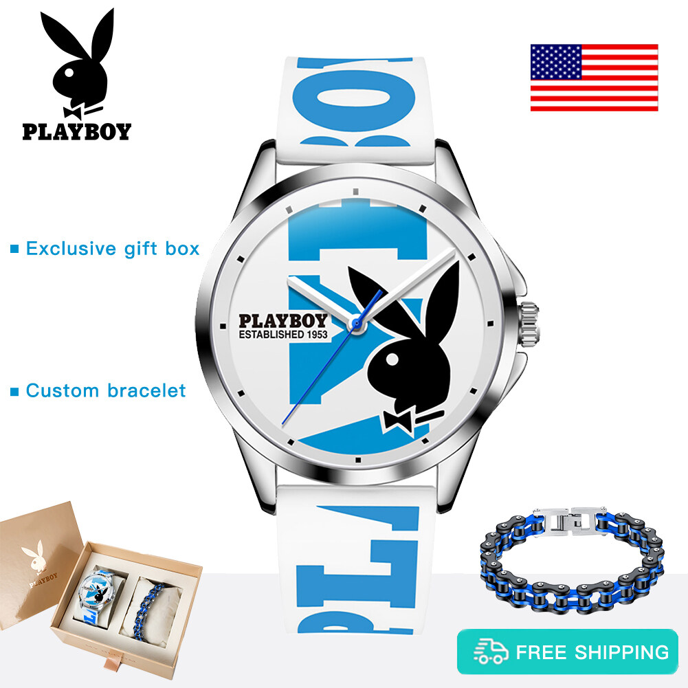 PLAYBOY Sports Watch For Mens Waterproof Silicone Strap Quartz Hands Buy  One Free One 100% Authentic Guarantee | Lazada