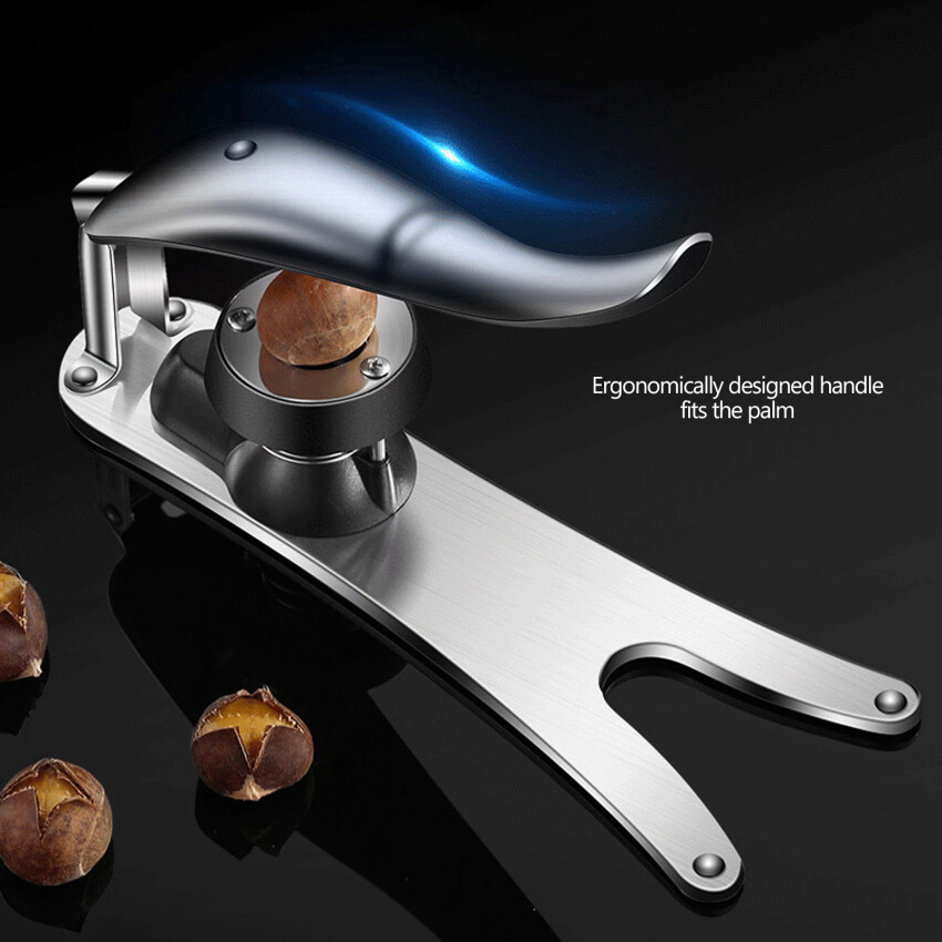Chestnut Opener，Nutcracker Chestnut Clip 304 Stainless Steel Chestnut Cutter Tool Kitchen Multifunctional Chestnut Opener Nut Cracker Sheller Walnut Pliers Kitchen Dried Fruit Opener
