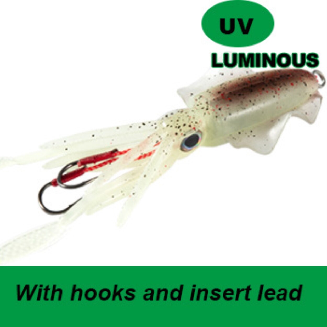 Spot Hot Sale Cross Border Hot Sale Uv Luminous Bionic Squid Sea Fishing Lure Deep Sea Boat Bait Lazada Ph