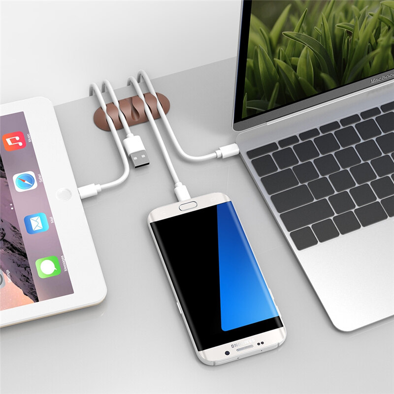 Sắp Xếp Cáp USB, Cuộn Dây Cáp Kẹp Quản Lý Gọn Gàng Để Bàn Giá Đỡ Cáp Dành Cho Chuột, Dây Tai Nghe Tổ Chức
