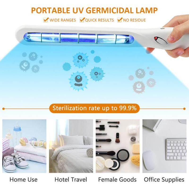 Đèn Diệt Khuẩn Tia Cực Tím Di Động Có Thể Sạc Lại Ánh Sáng Khử Trùng Với Kính Cho Mặt Nạ Bộ Đồ Ăn Khử Trùng
