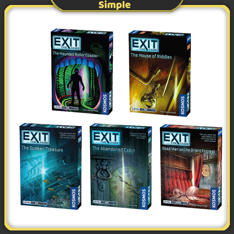EXIT: The Game Board Game Series Cooperative Abstract Strategy Family Escape Room