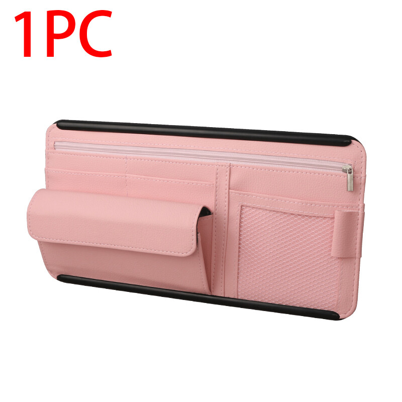Auto Organizer Xe Sun Visor Lưu Trữ Túi Kính Hộp