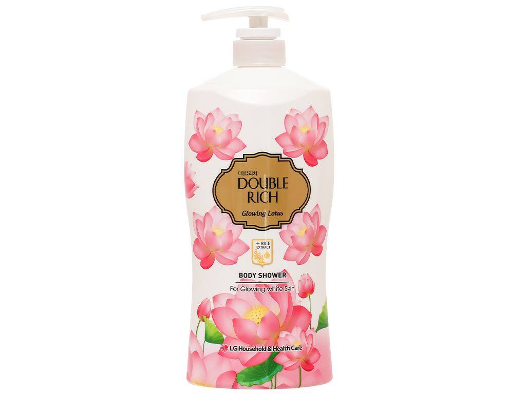 Sữa tắm double rich hương hoa sen & tinh chất gạo 800g - double hs