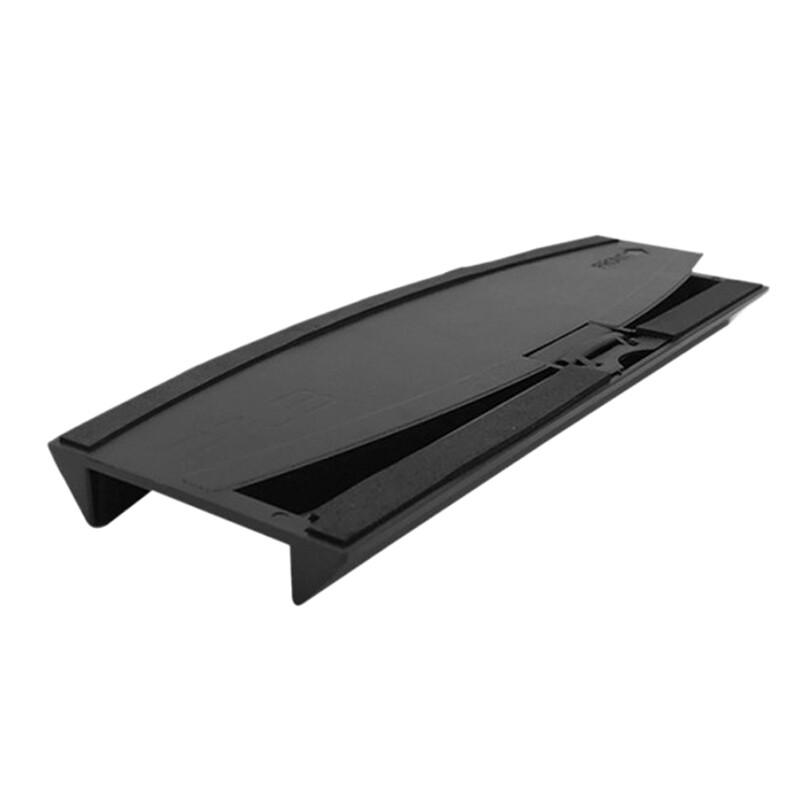 huwobei3792797 Vertical Stand Holder Hold Dock Plastic bracket Base for PS3 Slim console Black