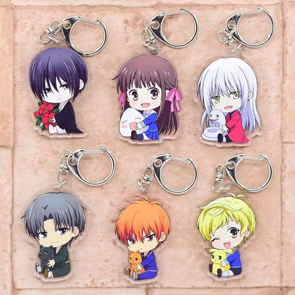 Handmade Anime Fruits Basket, Chaveiro Recheado Bonito, Pacote de Materiais  DIY, Honda Tohru Kyo e Souma