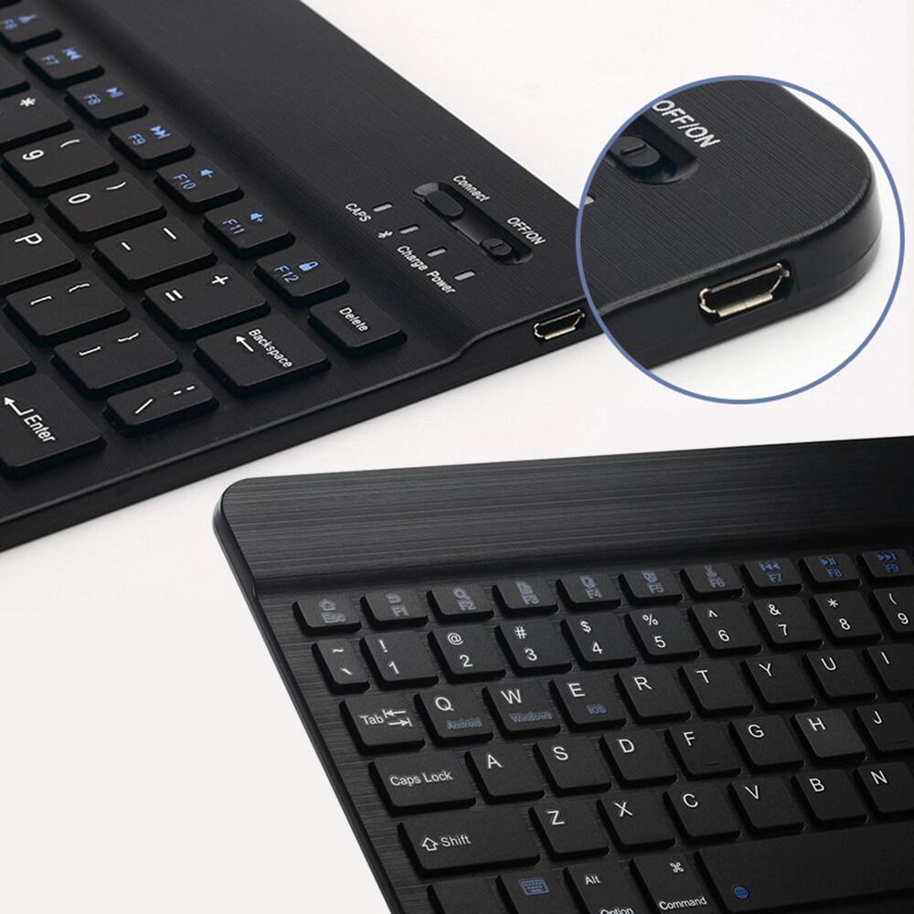 Slim Bluetooth Keyboard Wireless Thai Keyboard Rechargeable Portable Keyboard For Travel IOS Android Windows PC Macbook Tablet