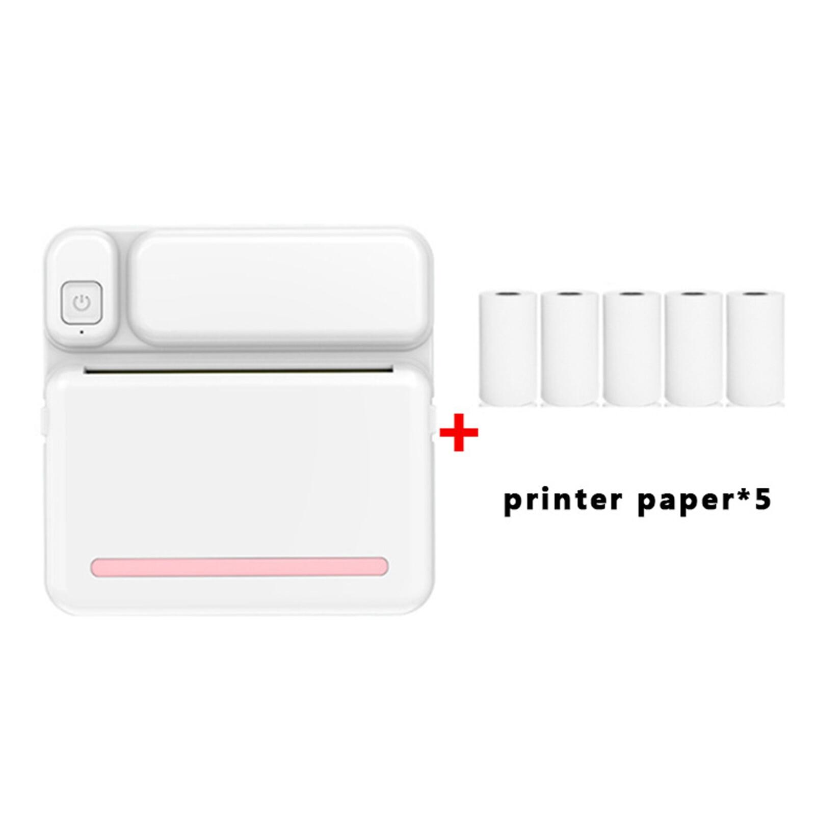 Mini Printer Portable Thermal Printer Pocket Photo Label Printers Sticker Inkless Bluetooth Miniprint For Phone 200Dpi Printing