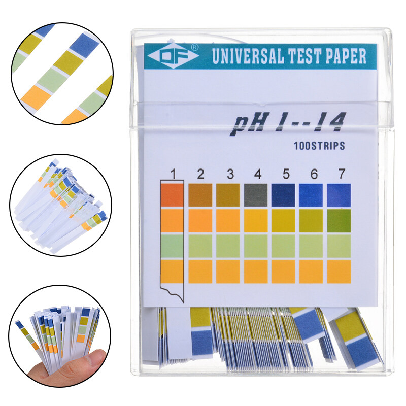 PEXELS New 100 Strips 1-14 PH Alkaline Acid Indicator Paper Universal ...