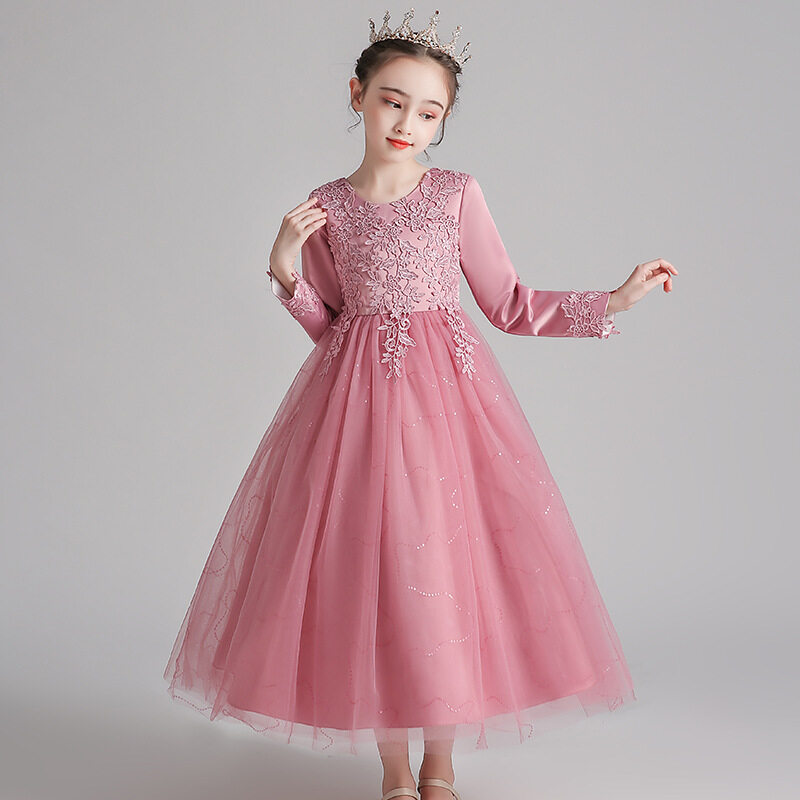 LZH children's wear new girls dress dress long sleeve children's ...