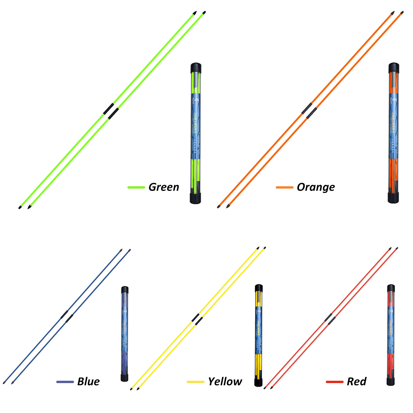 2pcs Folding Golf Alignment Sticks Golf Indicator Golf Training Equipment Accessories
