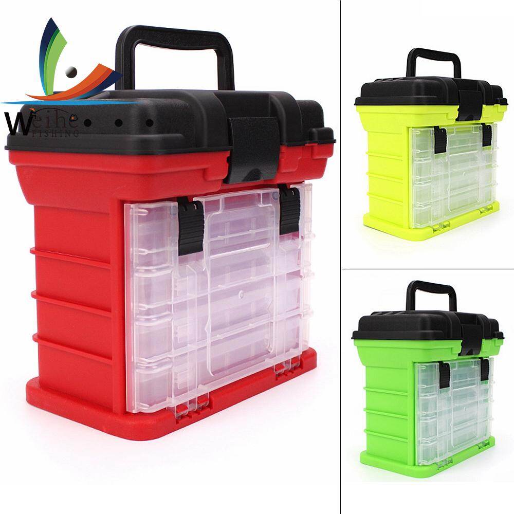 4 Layer Portable Carp Fishing Tackle Boxes Fishing Reel Line Lure Tool Storage Box