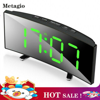 Metagio 1 Cái Đồng Hồ Báo Thức Kỹ Thuật Số LED Gương Hiển Thị Nhiệt Độ thumbnail