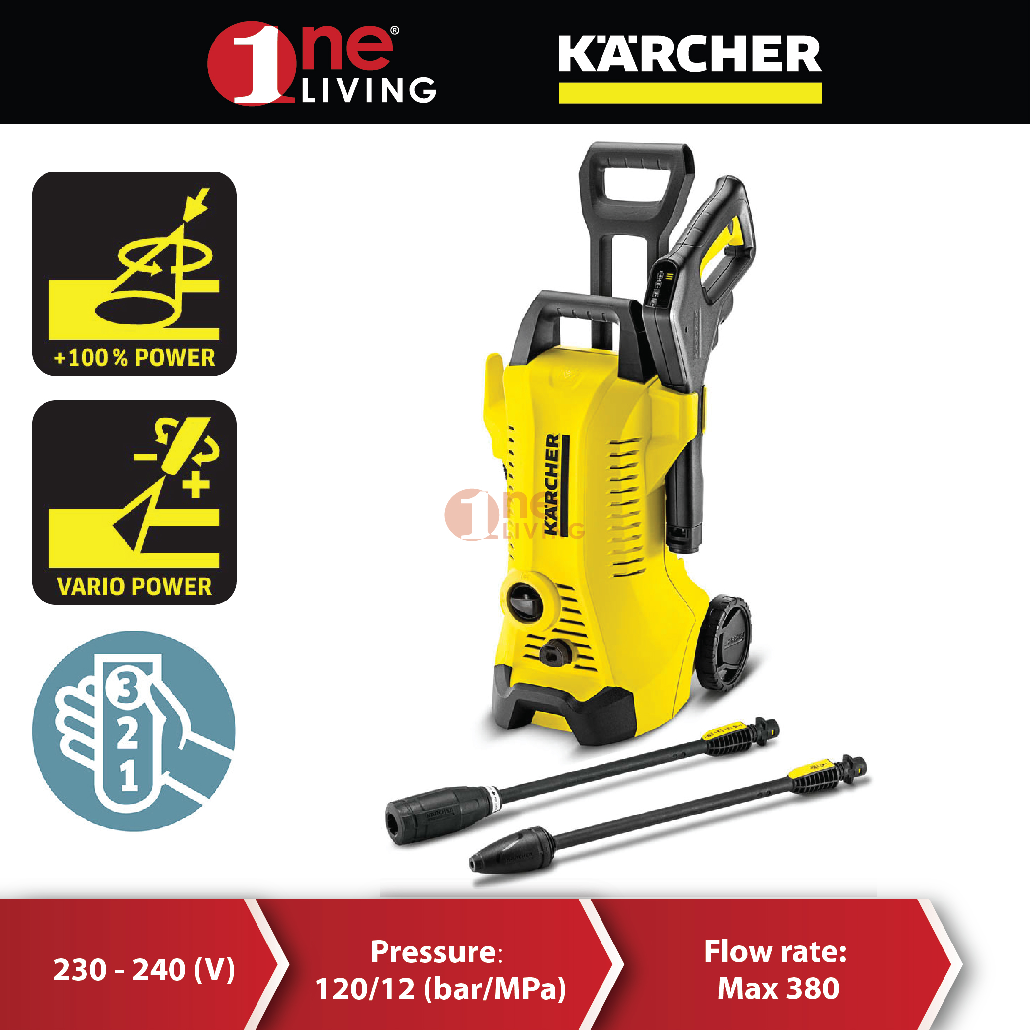 Karcher High Pressure Washer K3 Full 