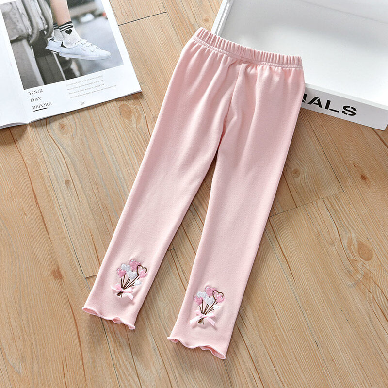 YA ZHOU LONG Pants for girls Girls cashmere warm leggings Children's soft and comfortable leggings