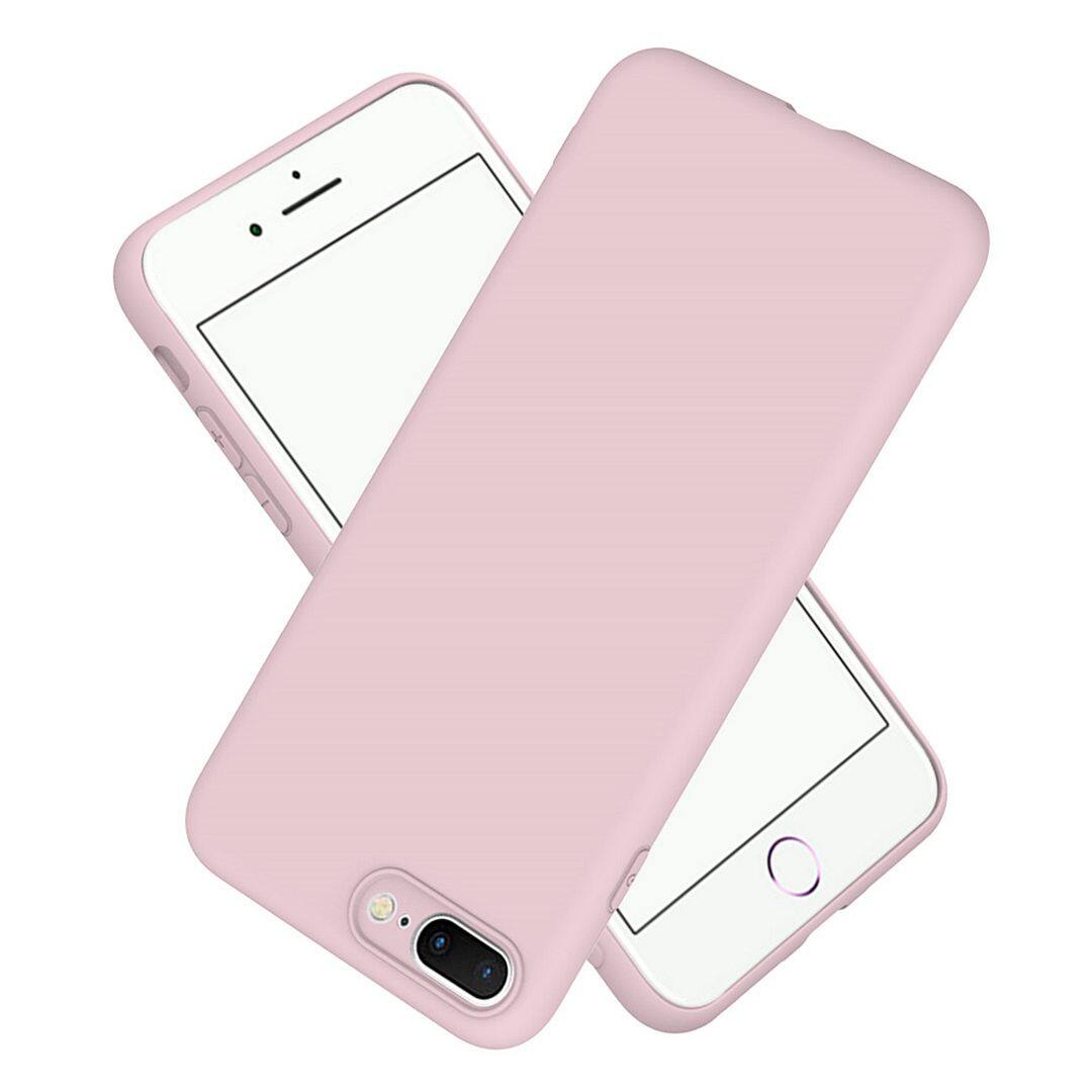 Compatible with iPhone 8 Plus (5.5") / iPhone 7 Plus CaseỐp lưng silicon mềm mới mềm Vỏ màu dễ thương Bộ đệm chống sốc Vỏ điện thoại Phone Casing