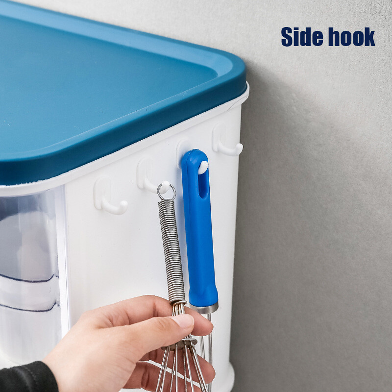 Shelf storage box kitchen drain cupboard with lid tableware storage box plastic dish rack