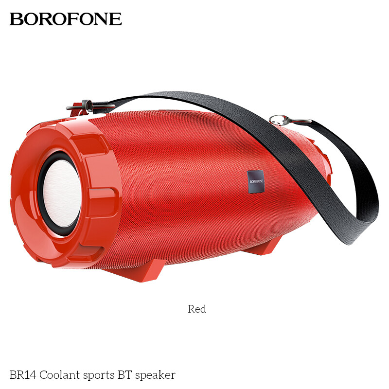 BOROFONE BR14 Sports Bluetooth Speaker Power 8W*2 Portable Outdoor Support Bluetooth Playback/ TF card/ USB/ AUX/ FM Playback Modes Wireless Bluetooth Speaker Outdoor Audio Player Music