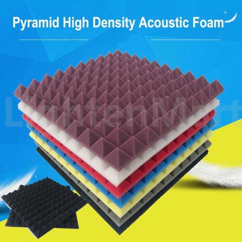 4pcs Acoustic Foam Tiles Sound Proof Panels Noise Sound Absorption Studio Equipment 50*50*5cm Malaysia