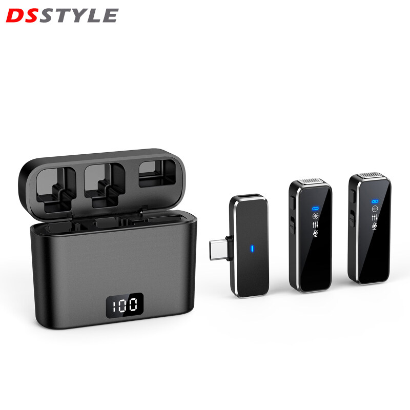 DSstyles Còn Hàng Micro Cài Áo Không Dây M3 Micro Công Suất Lớn Màn Hình