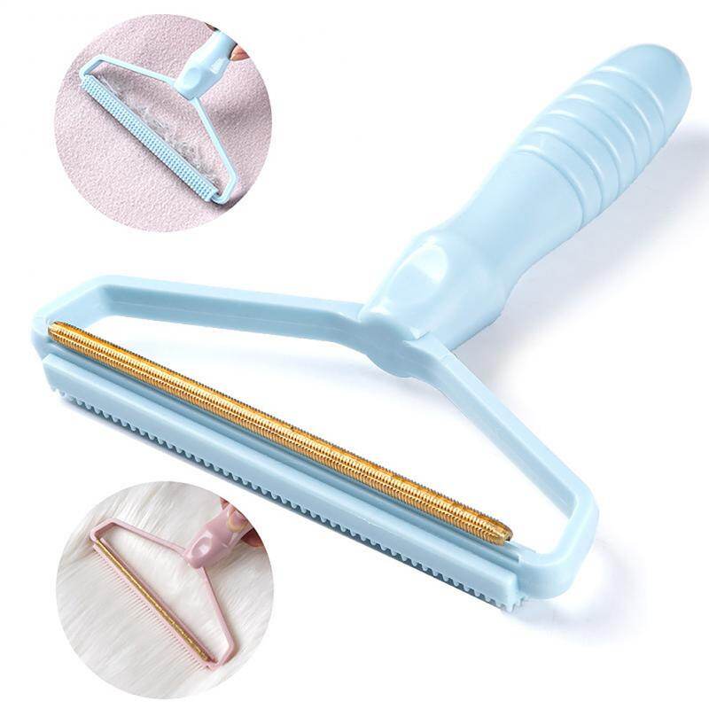 Houseeker Double-Sided Lint Fluff Remover Pellet Scraper Clothes Pet Hair Cleaning Roller Portable Epilator Fluff Carpet Clothes Fabric Fluff Remove Brush