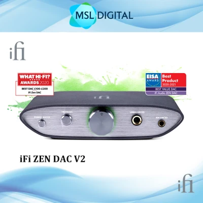 iFi AUDIO Zen DAC V2 Desktop USB DAC & Headphone Amp HiFi Desktop Digital Analog Converter - Upgraded Version