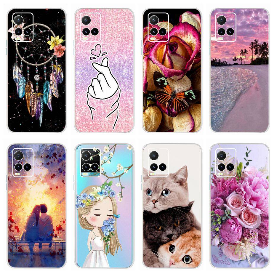 For Vivo Y21 2021 Case Y33s Soft Silicone Ultra Slim Back Cover For Vivo Y21 Cute Fashion Phone Cases