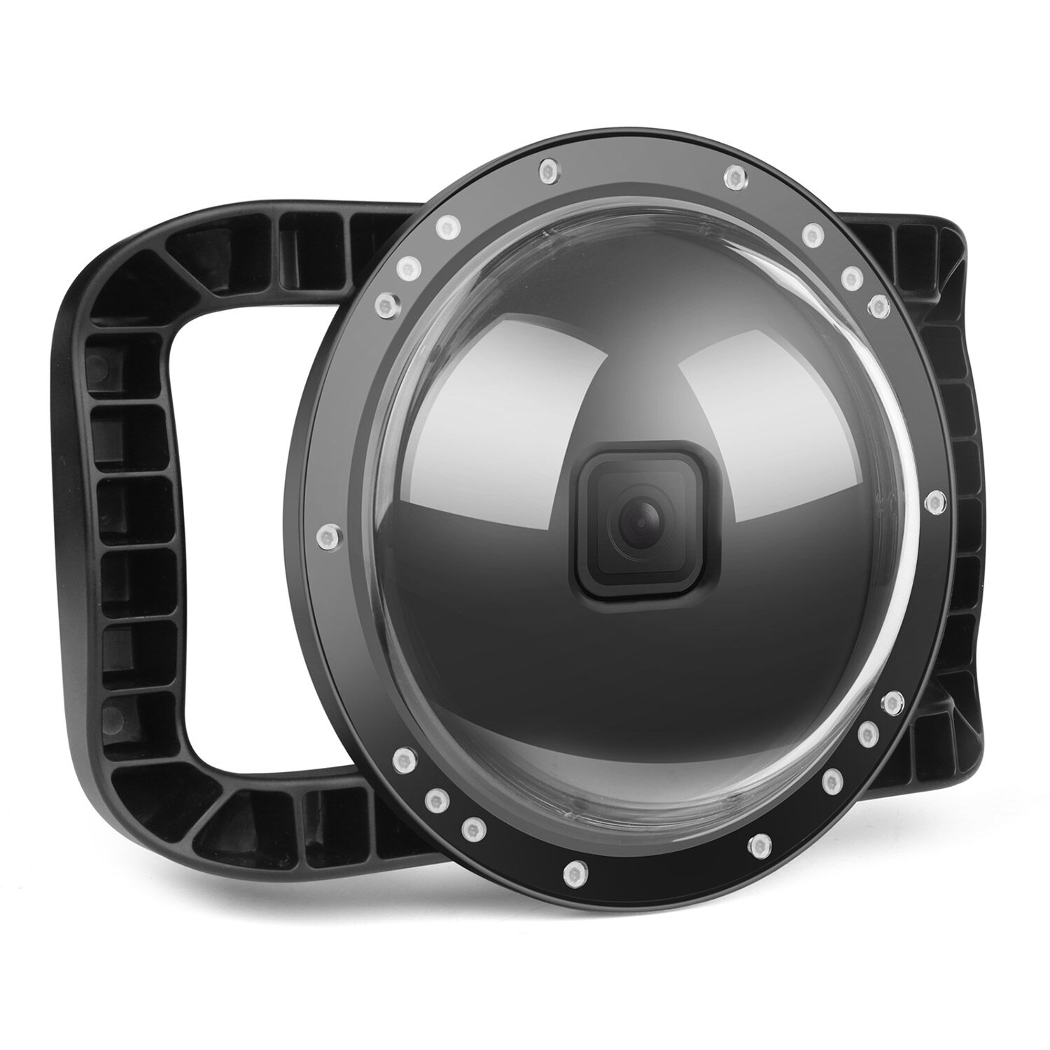 SHOOT XTGP548 Underwater Dome Dual Handheld Tray Dome Port Housing Case