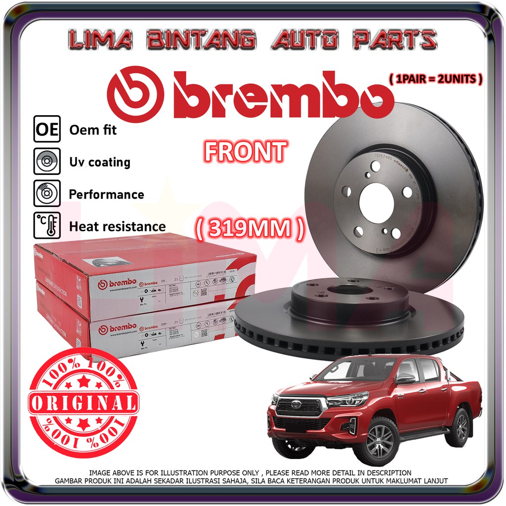 Brembo Front Brake Discs & Pads Set For BMW Motorcycles – R60, R75, R80, R90, R100 S/RS/RT/T (Italian Made)