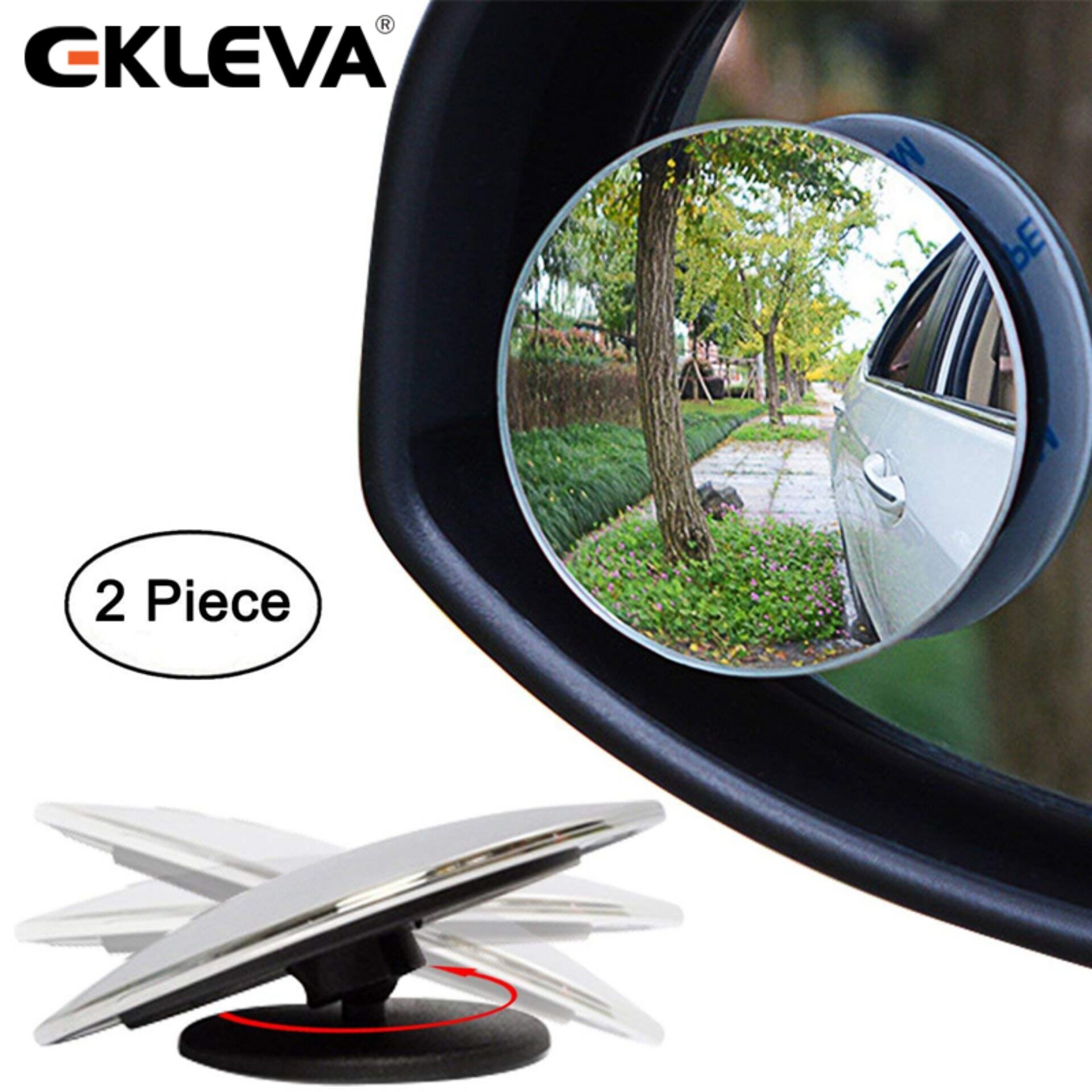 AUXILIARY BLIND SPOT WIDE VIEW MIRROR X SMALL SIDE REARVIEW CAR RV VAN /& TRUCK 2