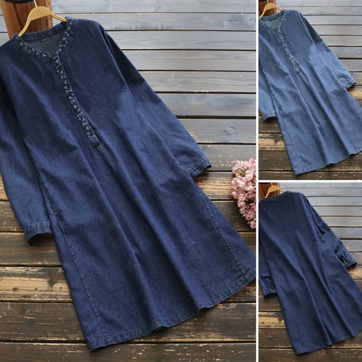 denim caftan