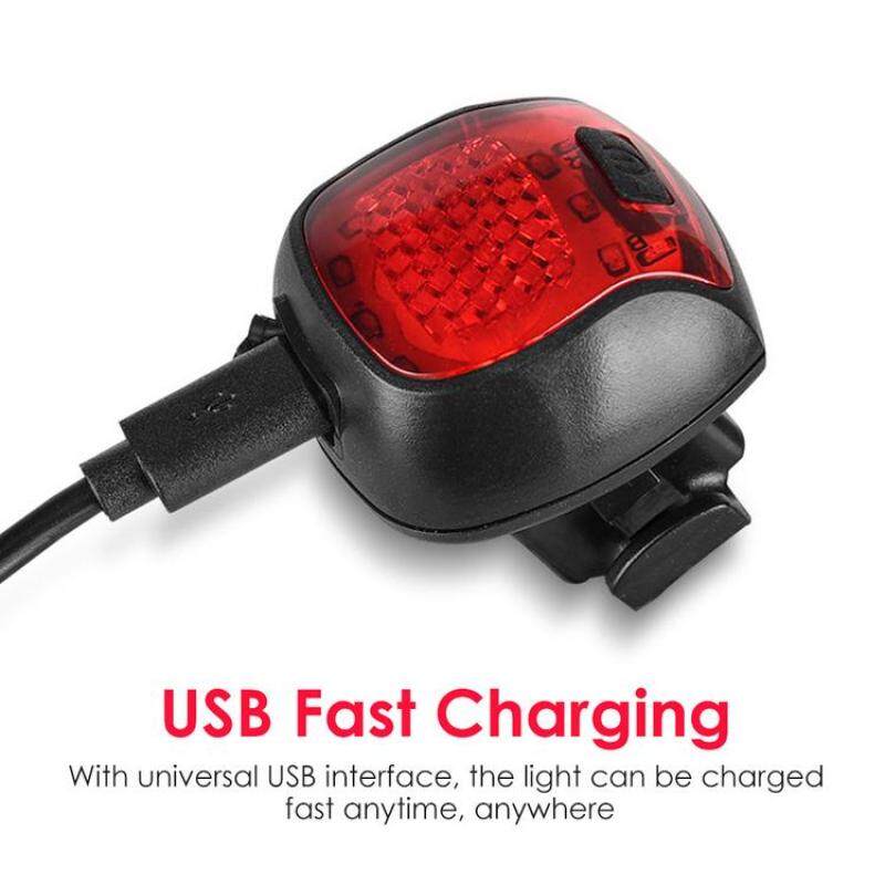 Đèn Hậu Xe Đạp Không Thấm Nước USB Có Thể Sạc Lại Bkie Đèn Hậu Cho Đêm Đi Xe Đạp An Toàn