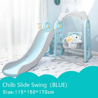 baby swing and slide set plastic