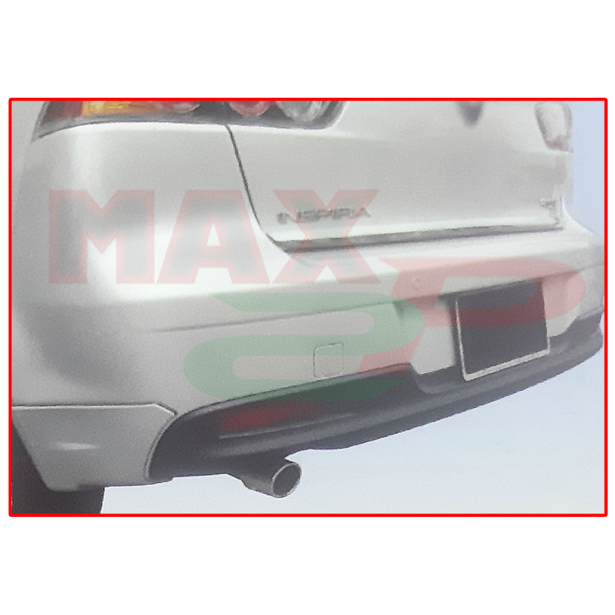 Proton Inspira Oe Style Rear Back Skirt Skirting Bumper Lower Lip Spoiler Abs Plastic Bodykit Body Kit Part With Screw Rubber Lining With Tape Raw Material White Abs Plastic State