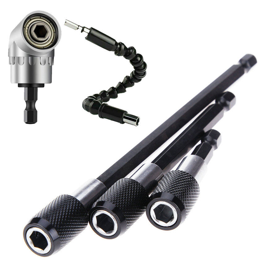 Thiết Bị Góc 105 Độ Tua Vít Góc Điều Chỉnh Được Tuốc Nơ Vít Góc Điện Đầu Uốn Với Tay Cầm Lục Giác Thanh Nối Dài
