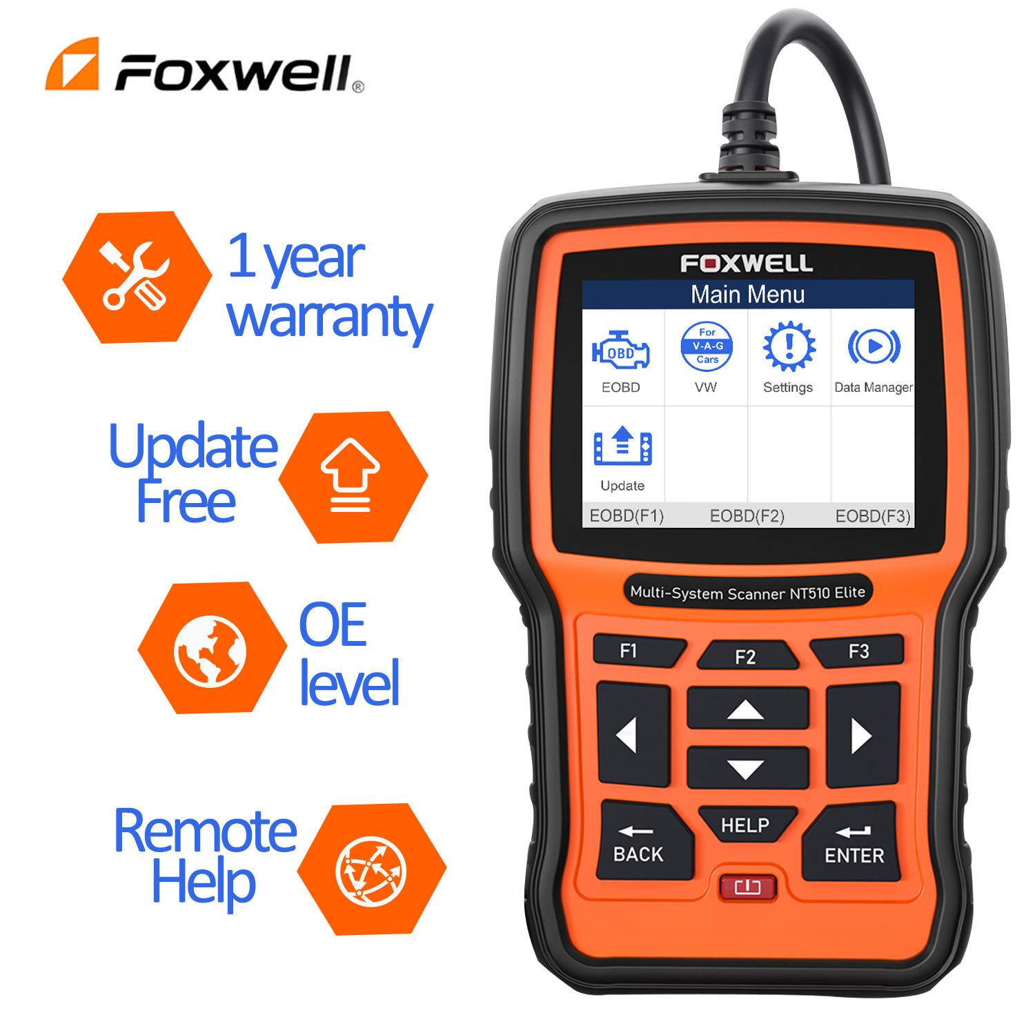 FOXWELL NT510 Fits HOLDEN ABS SRS Oil Reset Code Reader Diagnostic Scan Tool 