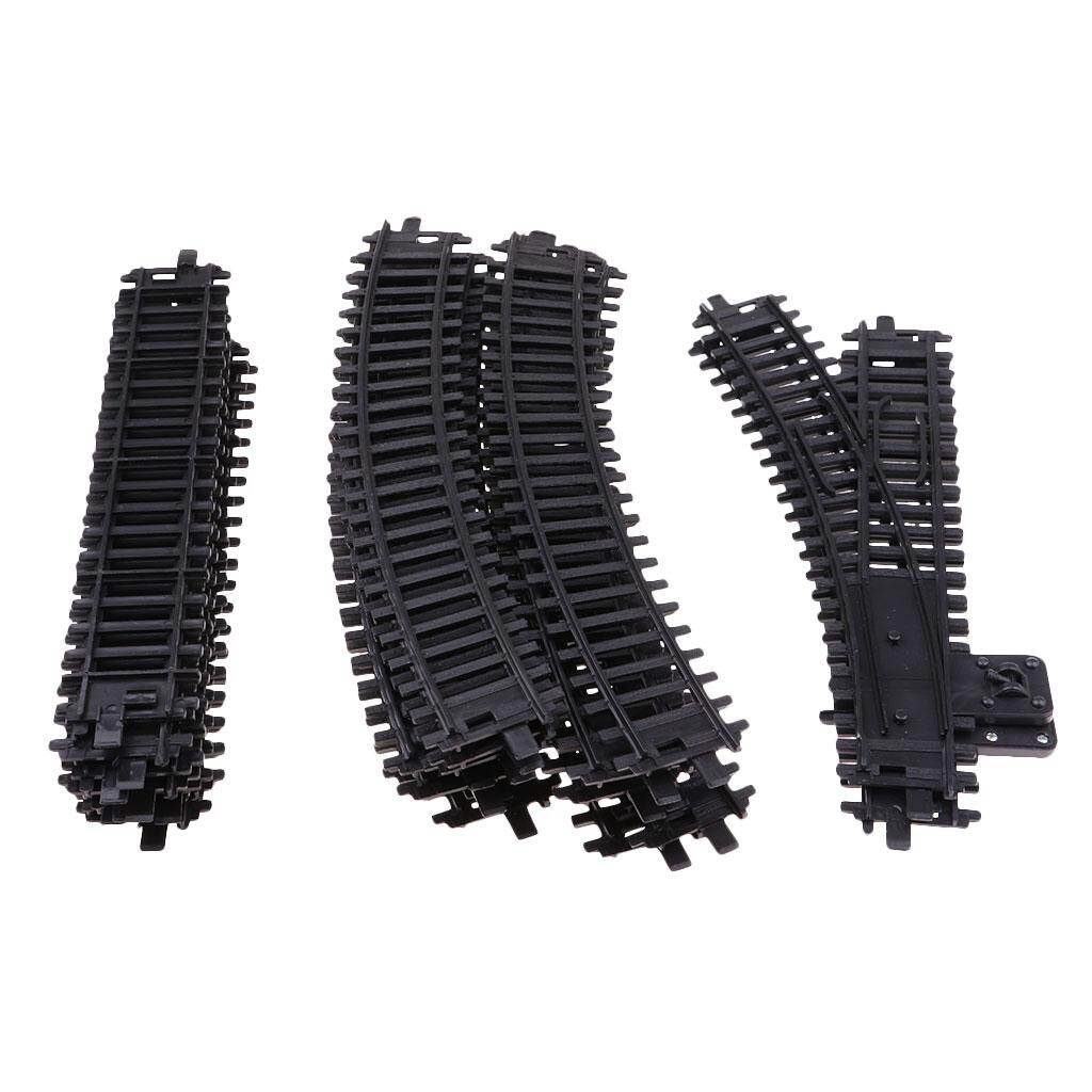 Ccfine 1:87 scale plastic model railroad ho gauge train track scenery layout 26pcs