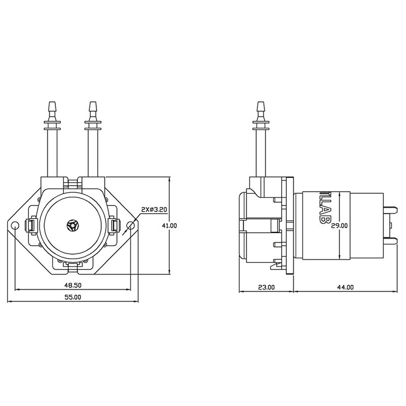 chaotuo DC Micro Self-priming Mute Peristaltic Liquid Pump for Lab Dosing Analytical Hot