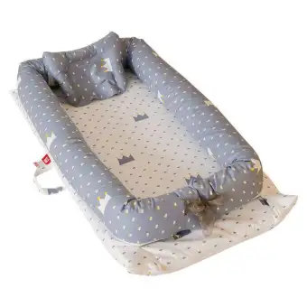 New Baby Portable Cribs Bed With Soft Pillow Removable And