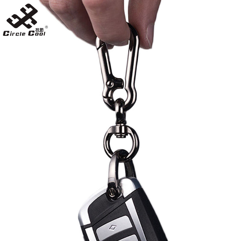 Circle Cool Metal Key Ring Holder Horseshoe Car Keychain Multi-function Keyring