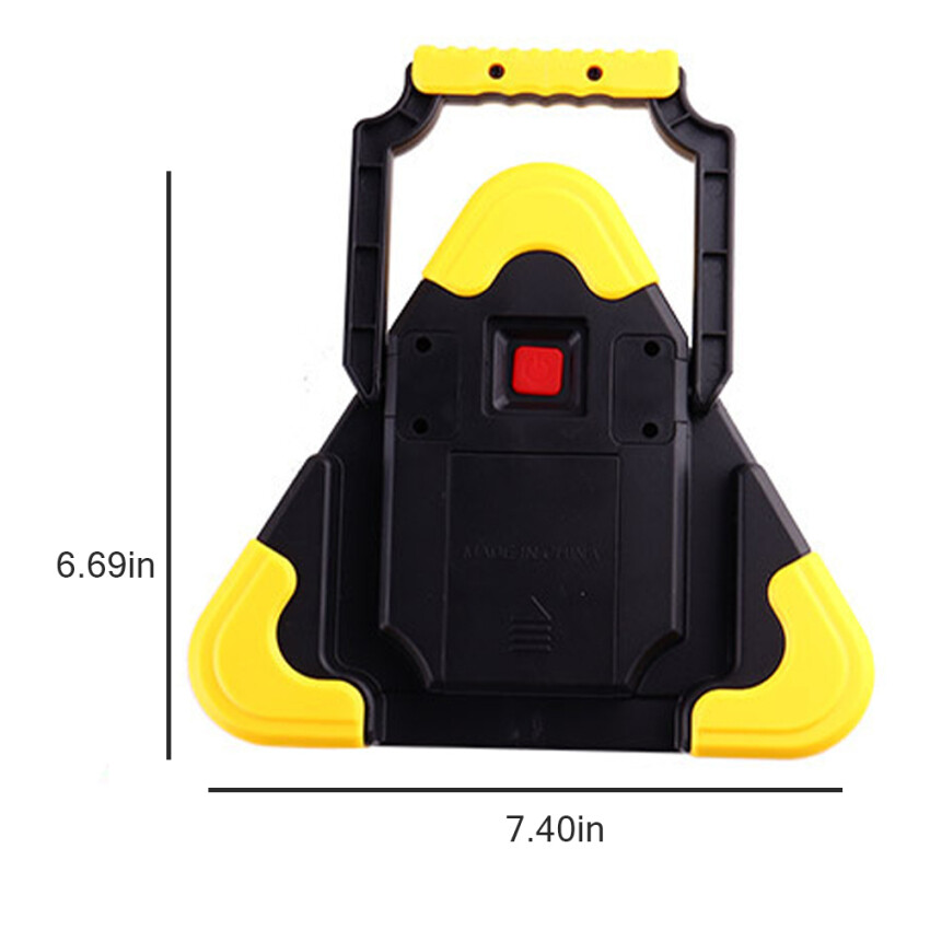 Biển Cảnh Báo Hình Tam Giác Đèn LED Làm Việc Cho Ô Tô Hình Tam Giác, Đèn Báo Động Sự Cố Khẩn Cấp An Toàn Đường Bộ, Đèn Nhấp Nháy Cầm Tay Trên Tay