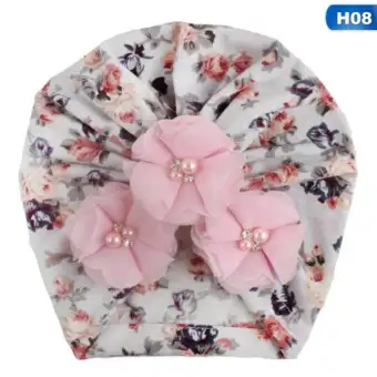 flower baby hat