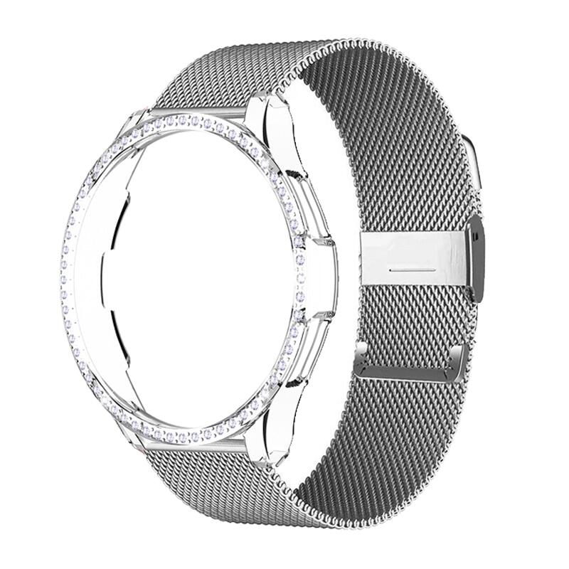Band+Diamond Case For Samsung Galaxy Watch 4 Classic 46mm 42mm strap For Samsung Galaxy Watch 4 44mm 40mm band case