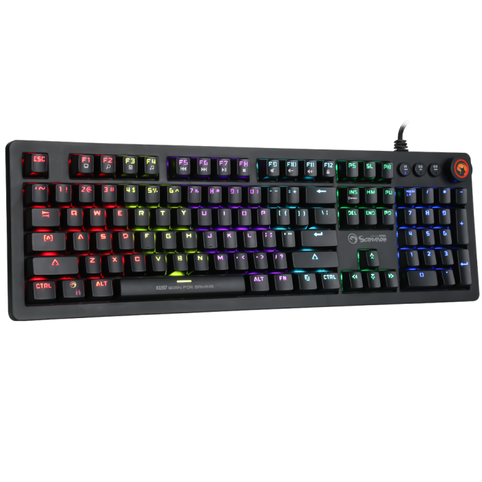 Marvo Scorpion KG917 RGB Backlight Mechanical Keyboard 107 Keys
