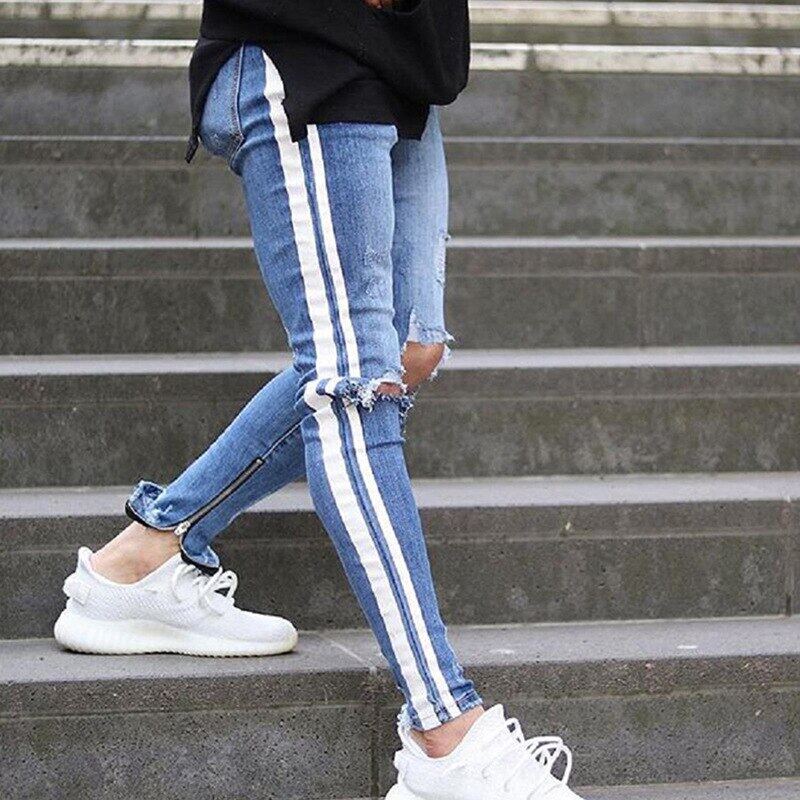 mens ripped jeans slim