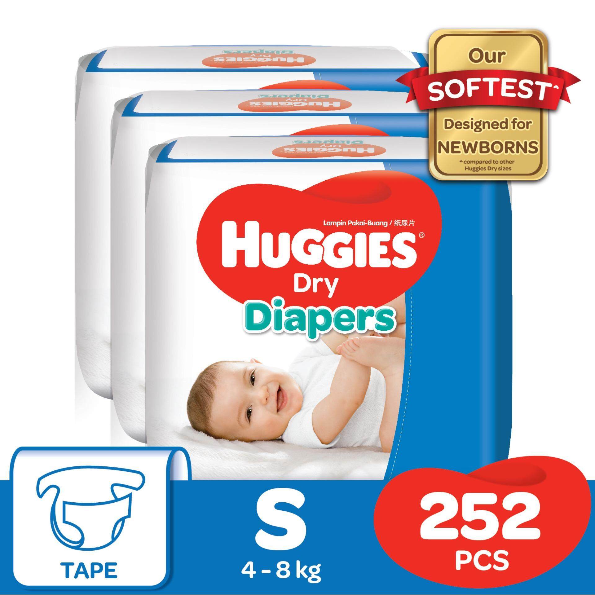 Huggies Dry Diapers Xxl40 X 3 Super Jumbo Pack Lazada