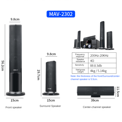 ดูภาพ Qisheng MAV-2302โฮมเธียเตอร์ห้องนั่งเล่นชุดเครื่องเสียง5.1เครื่องใช้ในบ้าน Home ลำโพงเพื่อความบันเทิงบ้าน Surround Full อุปกรณ์โรงหนังส่วนตัว เพิ่มเติม Qisheng MAV-2302โฮมเธียเตอร์ห้องนั่งเล่นชุดเครื่องเสียง5.1เครื่องใช้ในบ้าน Home ลำโพงเพื่อความบันเทิงบ้าน Surround Full อุปกรณ์โรงหนังส่วนตัว