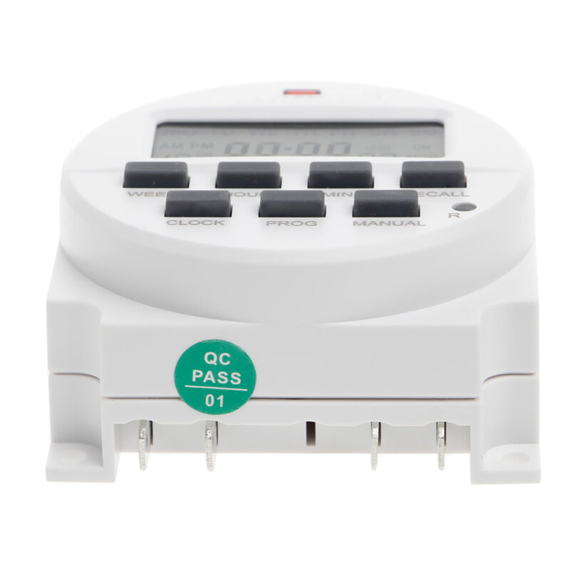 15.98 Inch LCD Digital Timer 12V DC 7 Days Programmable Time Switch TM618N-4