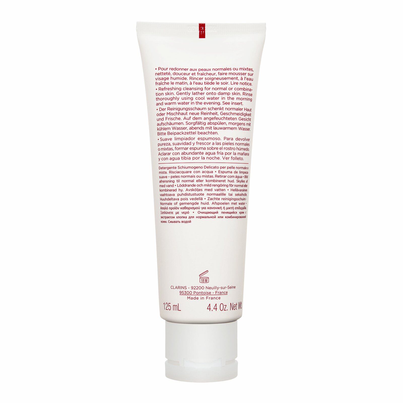 [Clarins] Gentle Foaming Cleanser with Cottonseed 125ml