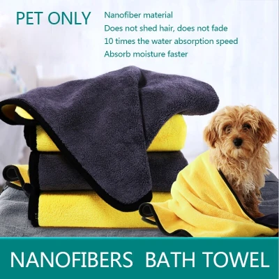 [Ready Stock] Premium Ultra Absorbent Pet Towel / Cat Kucing/ Dog Anjing / Tuala mikrofiber